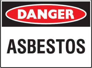 Image of Danger Asbestos Warning Sign