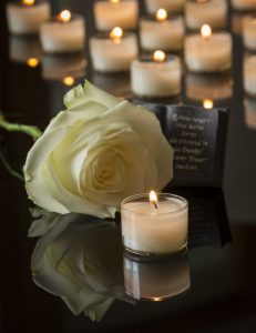 Photo of memorial candles